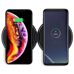 Flip Pad- Foldable Dual 20W Fast Qi Wireless Charger