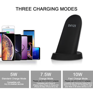 INVZI 10W Fast Wireless Charging Stand