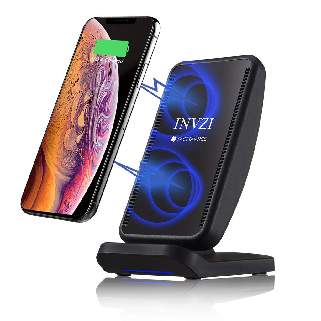 INVZI 10W Qi Turbo Wireless Charger with Cooling Fan