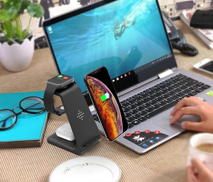 PopoCharger™ iPhone, Apple Watch, AirPods Wireless Charger Stand